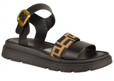 Πέδιλα γυναικεία | Δερμάτινα | Υφαντίδης | 226120 | Μαύρο - Υφαντίδης - 